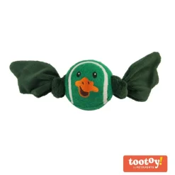 Tootoy! Chase Duck Ball pelota de tenis con sonido crujiente para perros