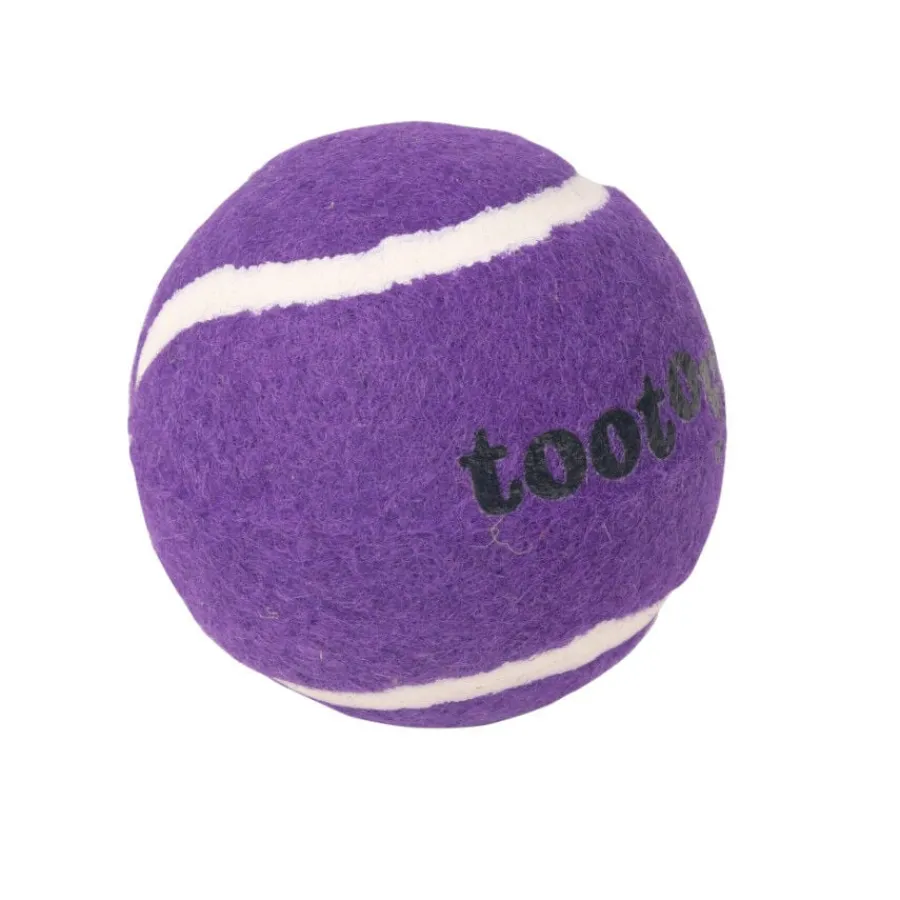 Tootoy! Chase Squeaker Ball Morada pelota de tenis para perros New