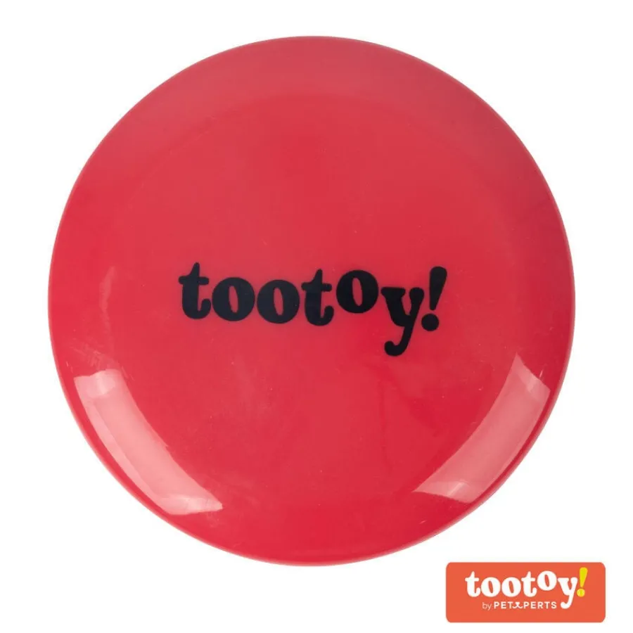 Tootoy! Flying disc Red Frisbee Rojo para perros