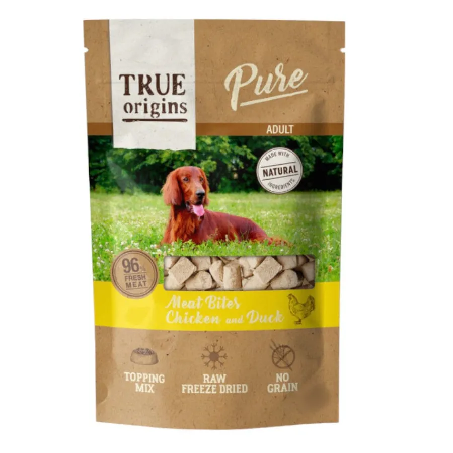 True Origins Bocaditos Pure Adult Freeze Dried Pollo y Pato para perros Best