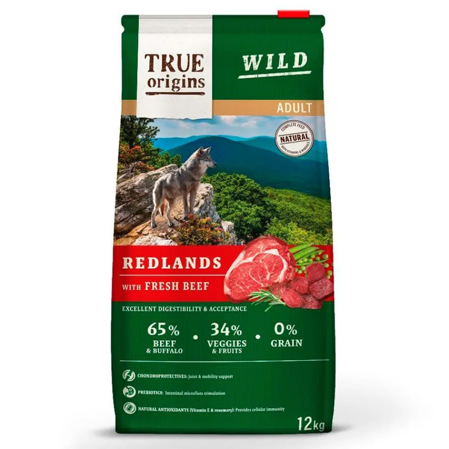 True Origins Wild Adult Redlands Ternera pienso para perros New