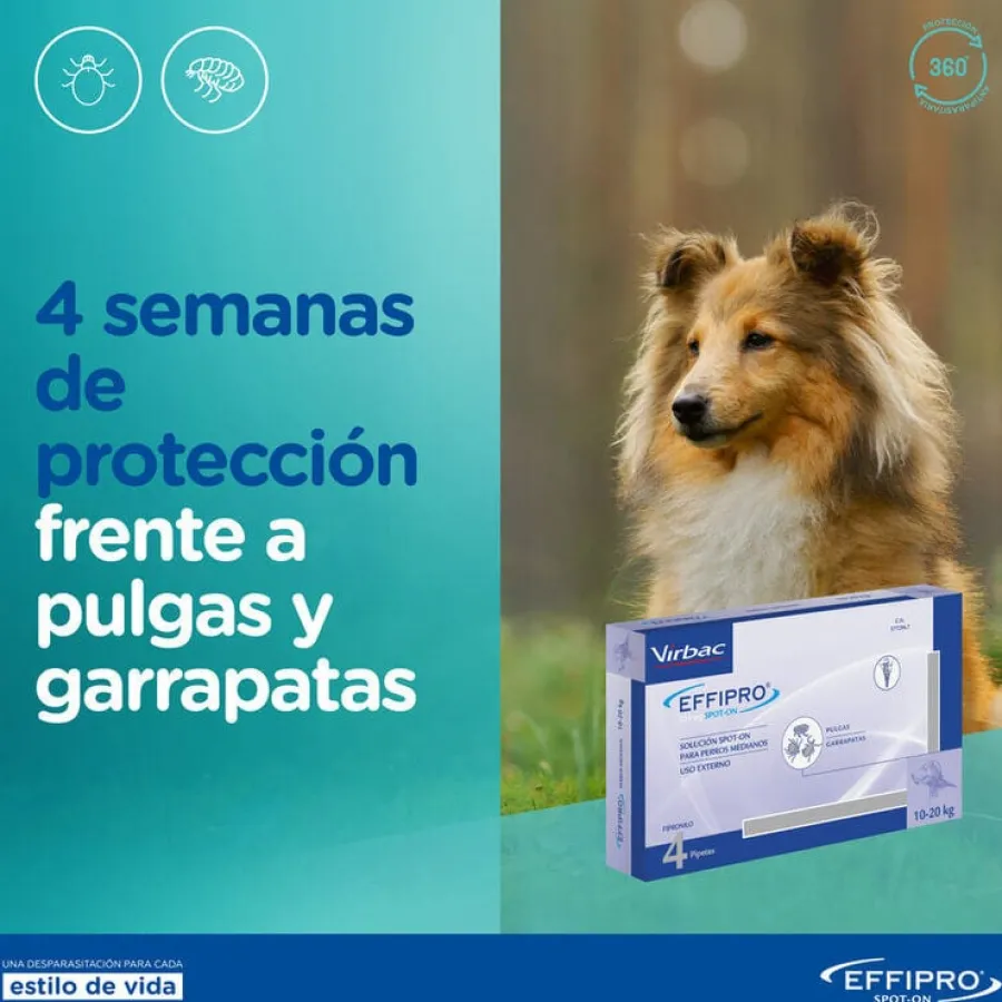 Virbac Effipro pipetas antiparásitos perros 20-40 kg Hot