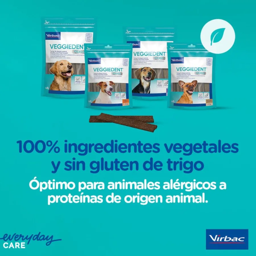 Virbac Snacks Dentales Veggiedent Fresh para perros de raza grande Clearance