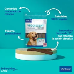 Virbac Snacks Dentales Veggiedent Fresh para perros de raza grande Clearance
