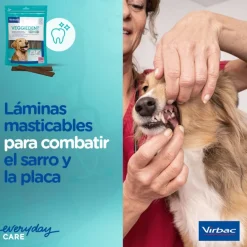 Virbac Snacks Dentales Veggiedent Fresh para perros de raza grande Clearance