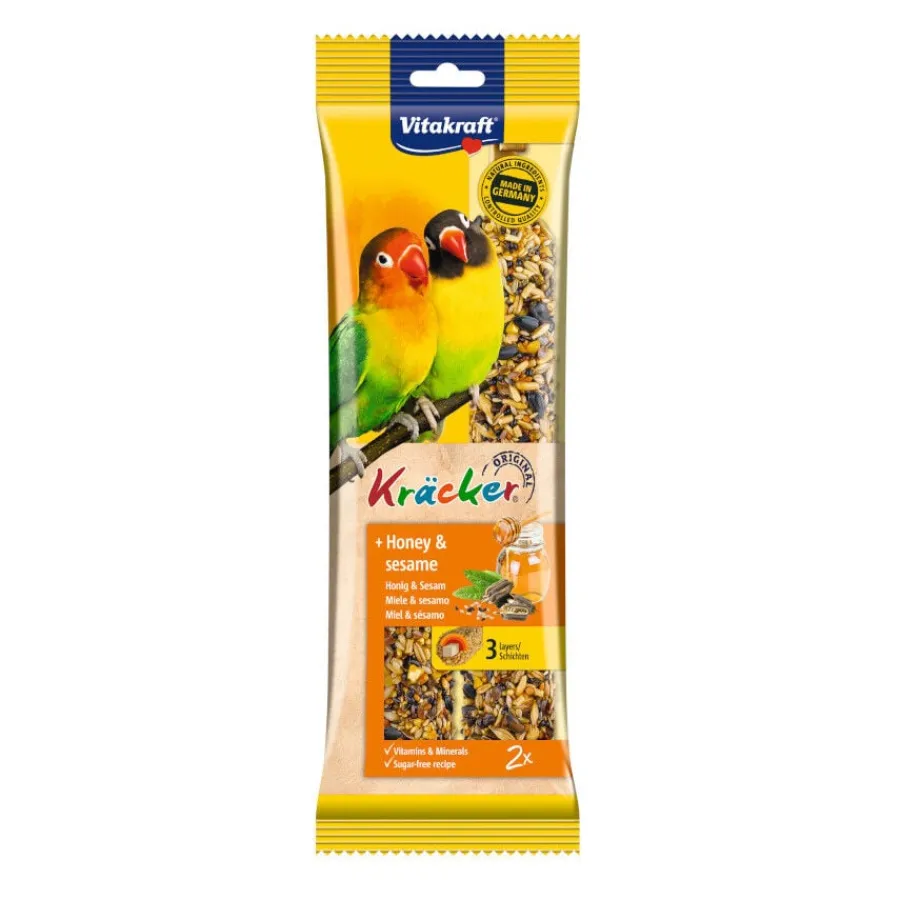 Vitakraft Kräcker Miel y Sésamo Barritas para agapornis Hot