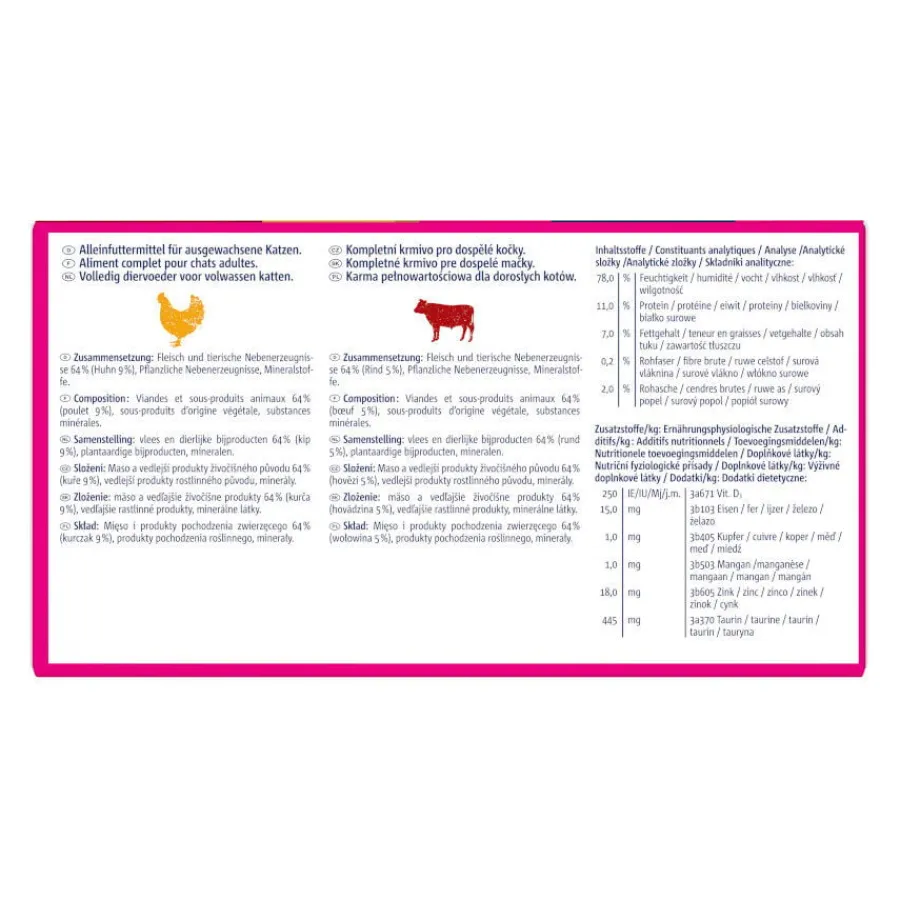 Vitakraft Poésie Mousse Pollo y Ternera lata para gatos Clearance