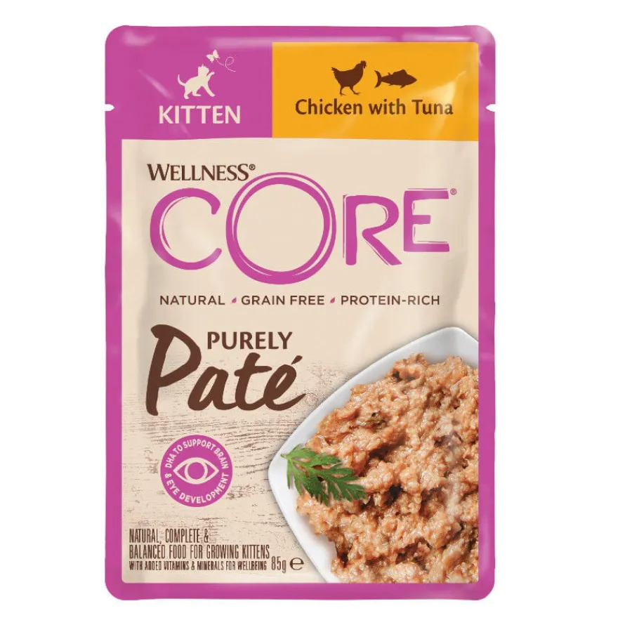 Wellness Core Kitten Pollo en Paté sobre para gatitos Discount