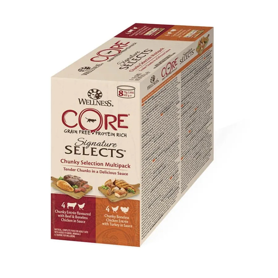 Wellness Core Signature Selects Chunky lata para gatos Clearance