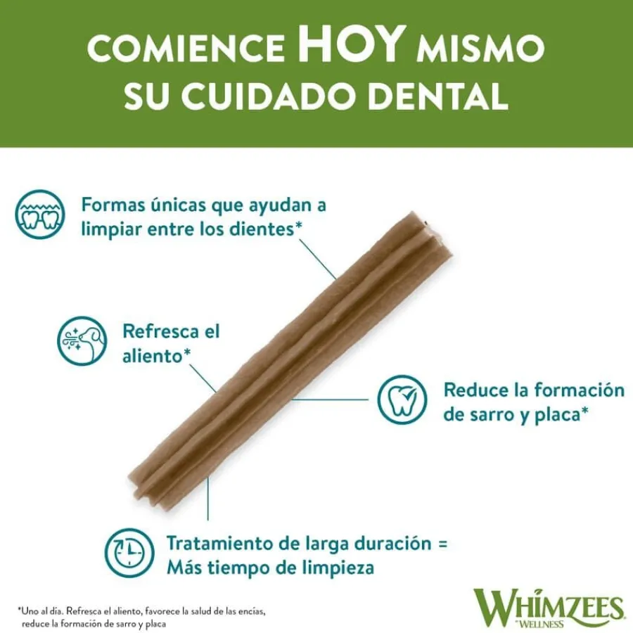 Whimzees Snacks Dentales Stix para perros de razas medianas Outlet