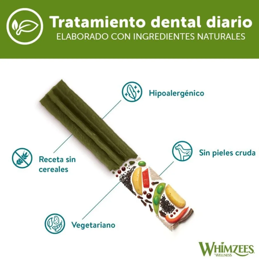 Whimzees Snacks Dentales Stix para perros de razas medianas Outlet