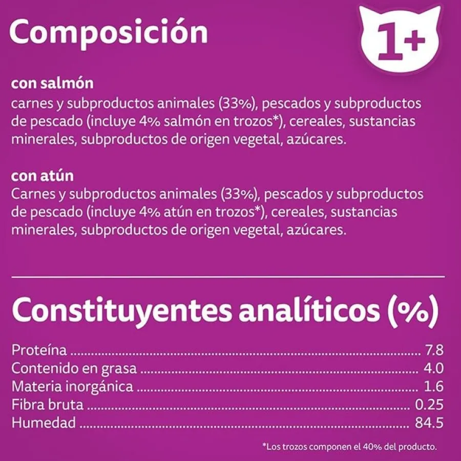 Whiskas Salmón y Atún Gelatina en Bolsita para Gatos Adultos Sale