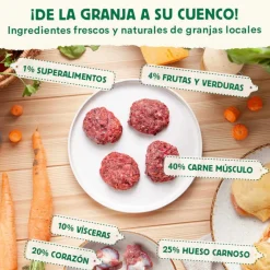Wild Balance Menú Barf salmón pavo y verduras comida congelada para gatos Hot